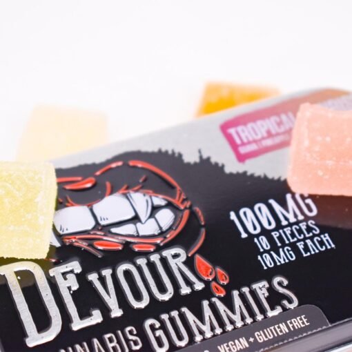 devour gummies tropical sunrise