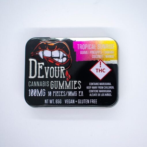 devour gummies tropical sunrise