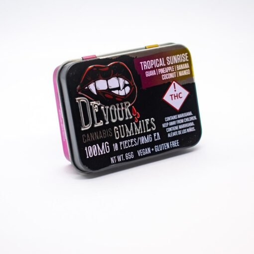 devour gummies tropical sunrise